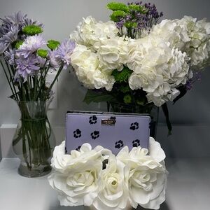 Kate Spade Stacy Bifold Paw Prints Wallet in RARE Lavender